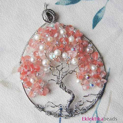 My handmade Tree of Life pendant with Cherry blossoms as my inspiration.